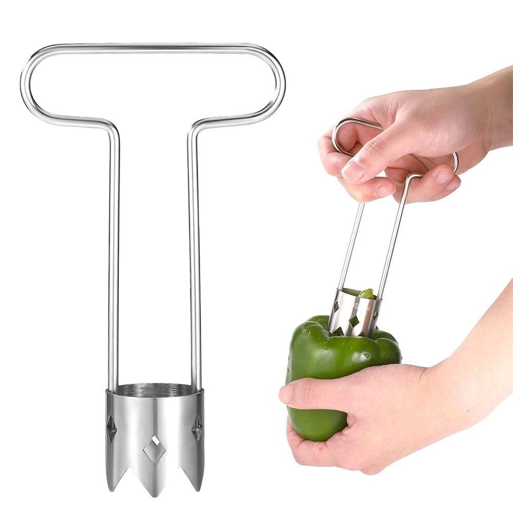 Stainless Steel Core Remover Rotating Vegetable Corer Tool Kitchen Vegetable Tools  Home Supplies