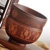 Японская миска из цельного дерева с креативным дизайном, в стиле ююбы, отлично подходит для наслаждения лапшой рамен и блюдами из риса