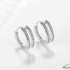 Mini 9mm Huggie Hoop Earring for Women Vermeil 925 Sterling Silver Fine Jewelry Dainty Delicate Small Hoop Earrings