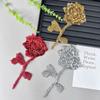2PCS Handmade Sequin Rose Appliques Flower Clothing Applique Delicate Clothing Patches  Women