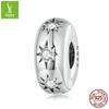 S925 Silver Mangstar Round Positioning Buckle Accessories Star Diy Bracelet Bead Separator Scc2420