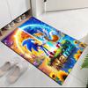 Custom Name Sonic Printed Carpet Rug For Office Chair Living Room Bedroom Kitchen Room Decor Gifts