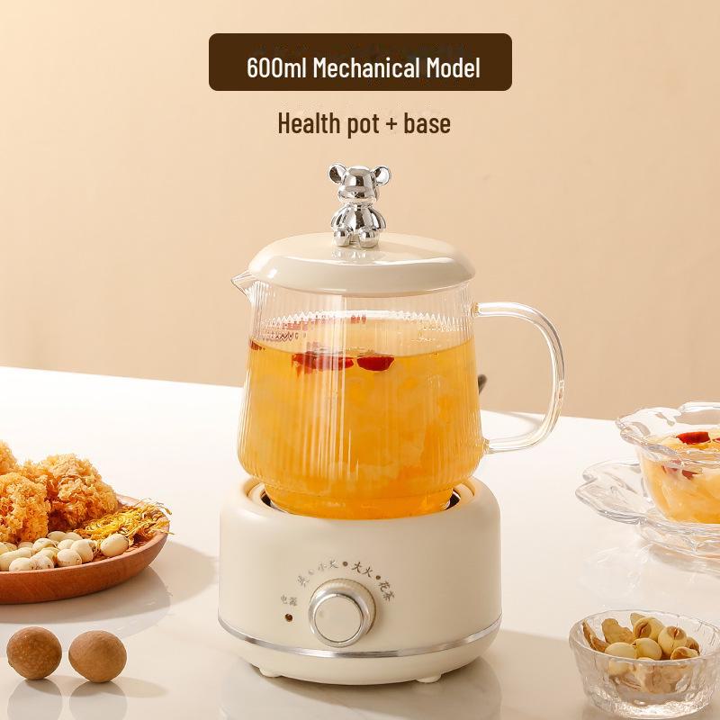 "Multi-functional Glass Tea Maker Kettle for Home and Office - Small Electric Flower Teapot Gift"