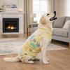 Animal Print Dog Recovery Suit Cotton Dog Sterilization Suit Dog Jumpsuit  Wound Protection