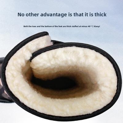 Зимние парные ботинки Плюшевые теплые снежные ботинки До середины икры Хлопковая обувь Плюшевые парные зимние ботинки Уличные Нескользящие Ботинки на платформе для мужчин