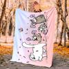 Simon'S Cat Flannel Blanket Soft Warm All-Season Throw, Design for Camping, Car Travel, Hiking Sofa, Bed, Office Perfect Gift for Parties