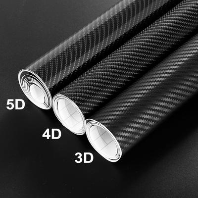 152x30см 3D 4D 5D Виниловая пленка под карбон для обтяжки автомобиля Наклейки ПВХ Декорация кузова и салона автомобиля Защитная пленка Аксессуары