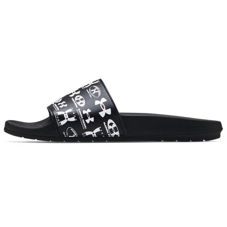 Under Armour Core Remix Slides 25th Anniversary Unisex Sneakers Black White 3024492-001