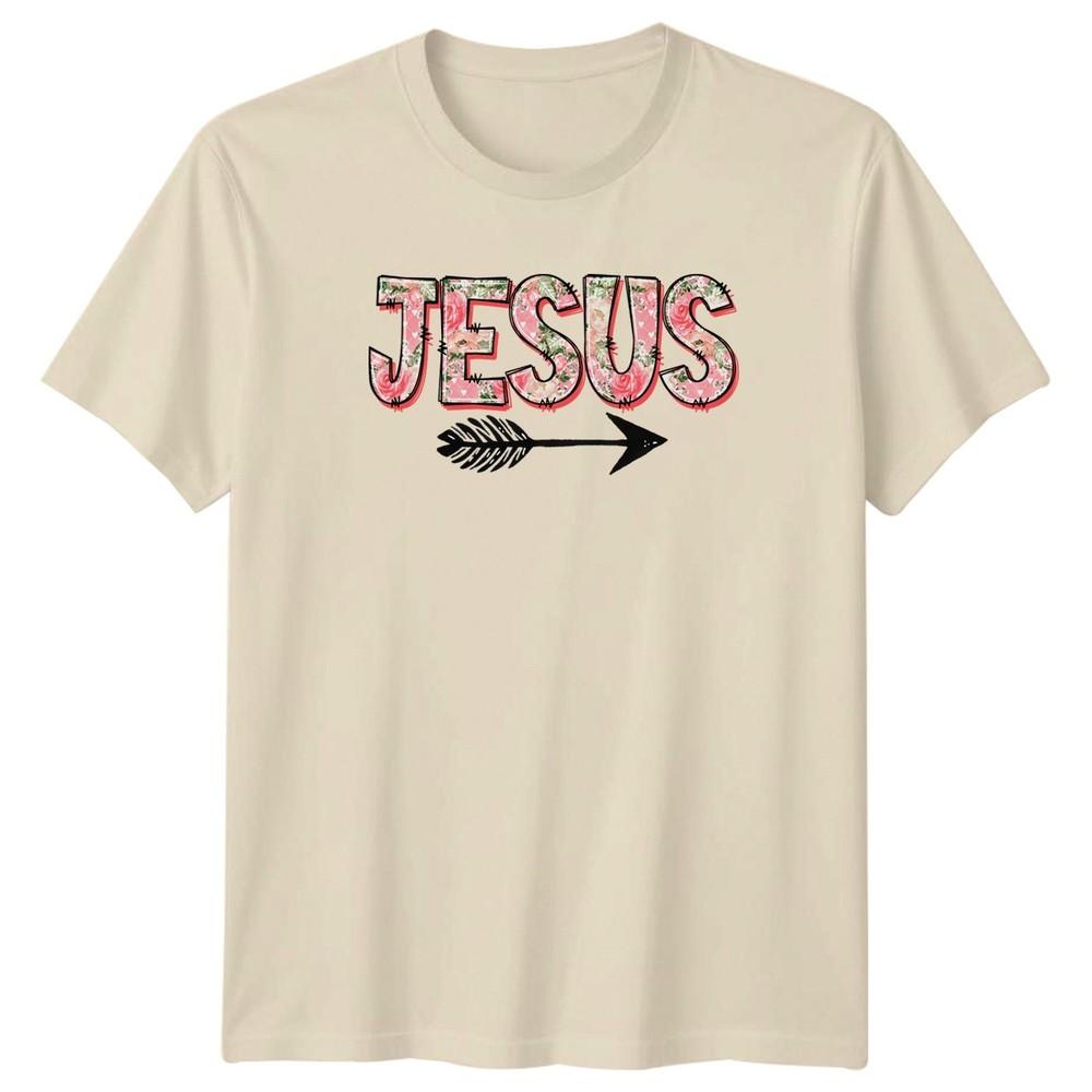 Jesus Unisexs TShirt Floral Boho Christian 2026 Thanksgiving Gift For Her