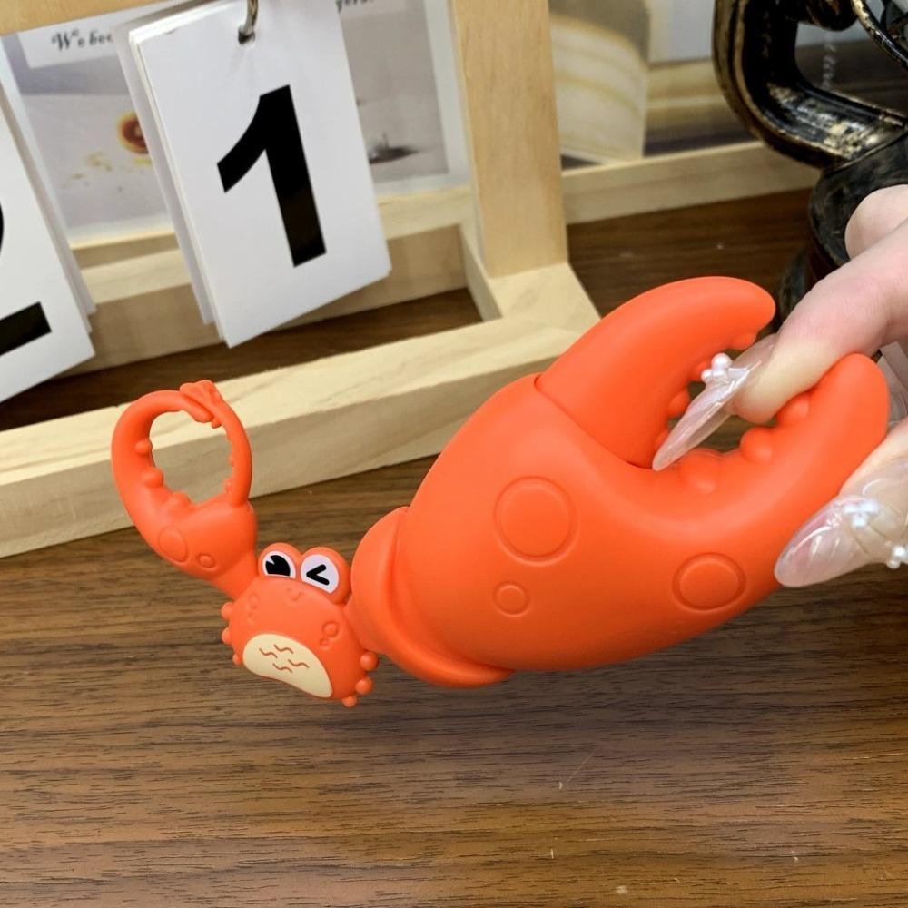 3D Crafts Pull String Crab Keychain Cartoon Animals Handbag Hanging Ornaments  Couple