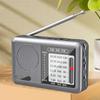 Уличное радио SW/AM/FM стерео цифровое радио с телескопической антенной на батарейках, полнодиапазонный радиоприемник с динамиком и разъемом 3,5 мм