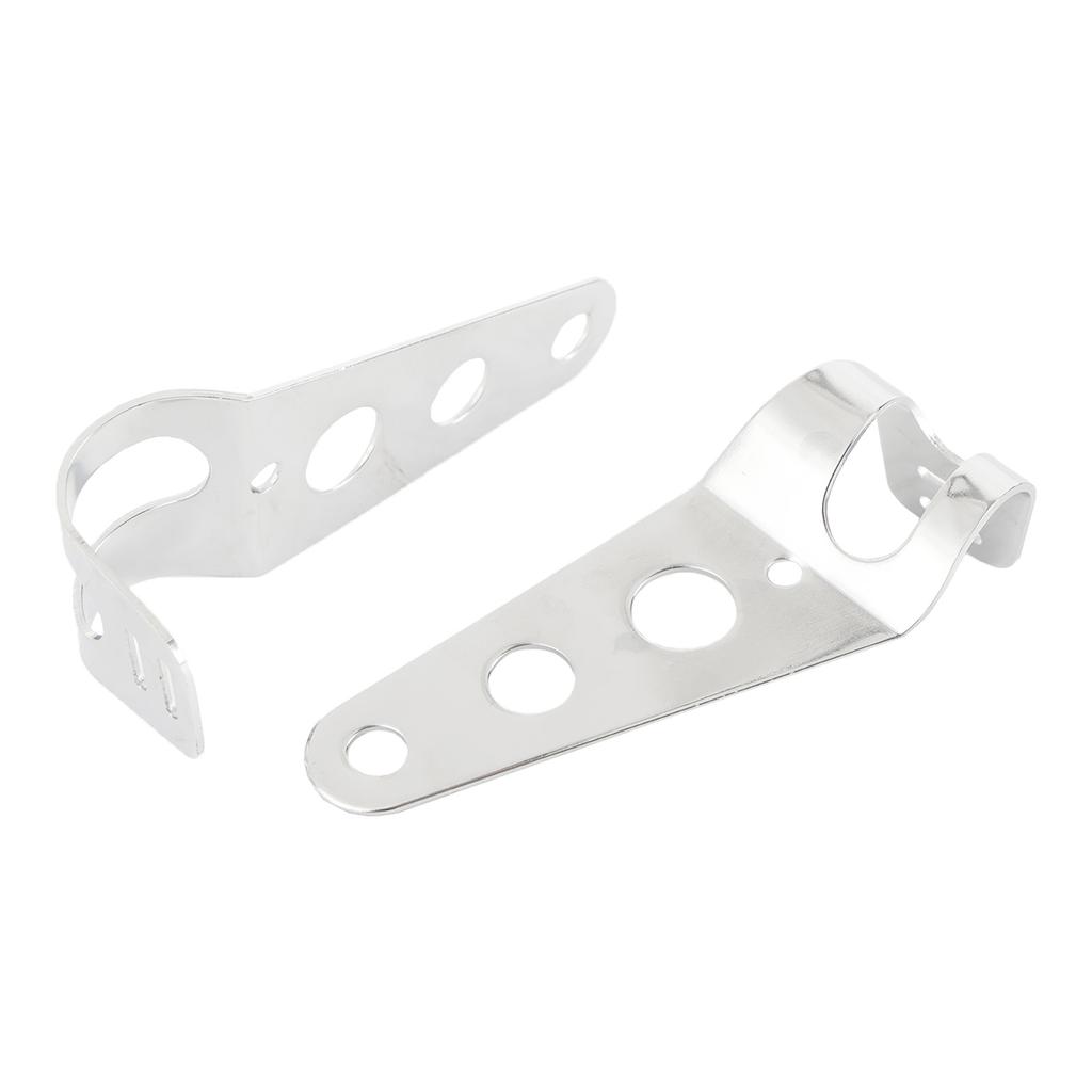 34mm-42mm Fork Chrome Headlight Mount Bracket Motorcycle Headlamp Holder Adapter