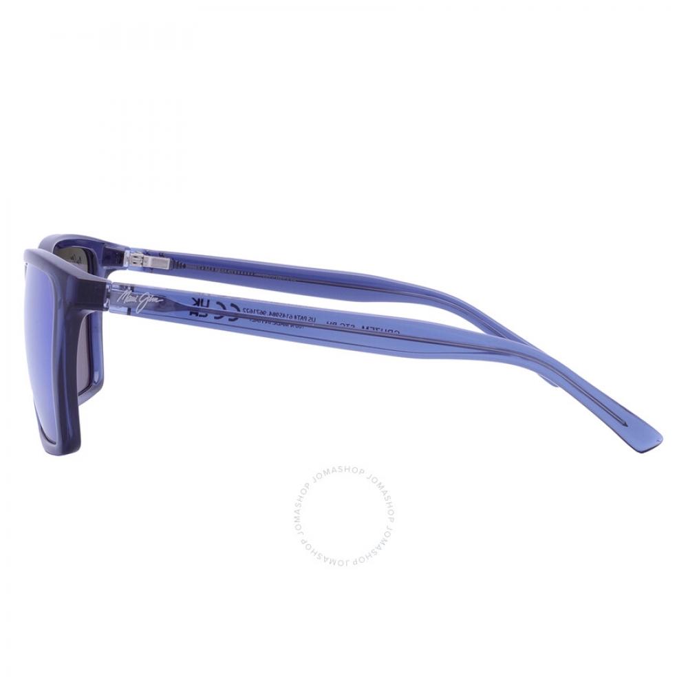 Maui Jim Cruzem Blue Hawaii Rectangular Unisex Sunglasses B864 03 57