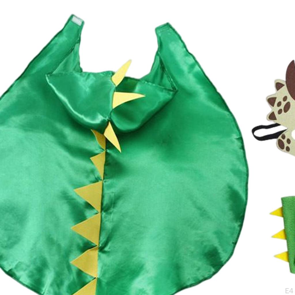 Dragon Costume Cartoon Cloak Fantasy Clothing with Hat Cosplay Toy Dinosaur for