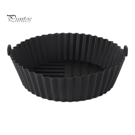 Silicone Air Fryer Pot Tray Prevents Residue BPA-Free Silicone Fryer Liner Replacement for Parchment Liner Paper Food-Safe Air Fryer Oven Accessories