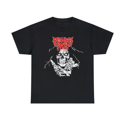 Футболка Power Trip 230 Gsm 100% Cotton с надписью Hardcore Thrash Nails Municipal Waste Dri Warbringer Iron Reagan Jesus Piece, унисекс, плотная хлопковая футболка