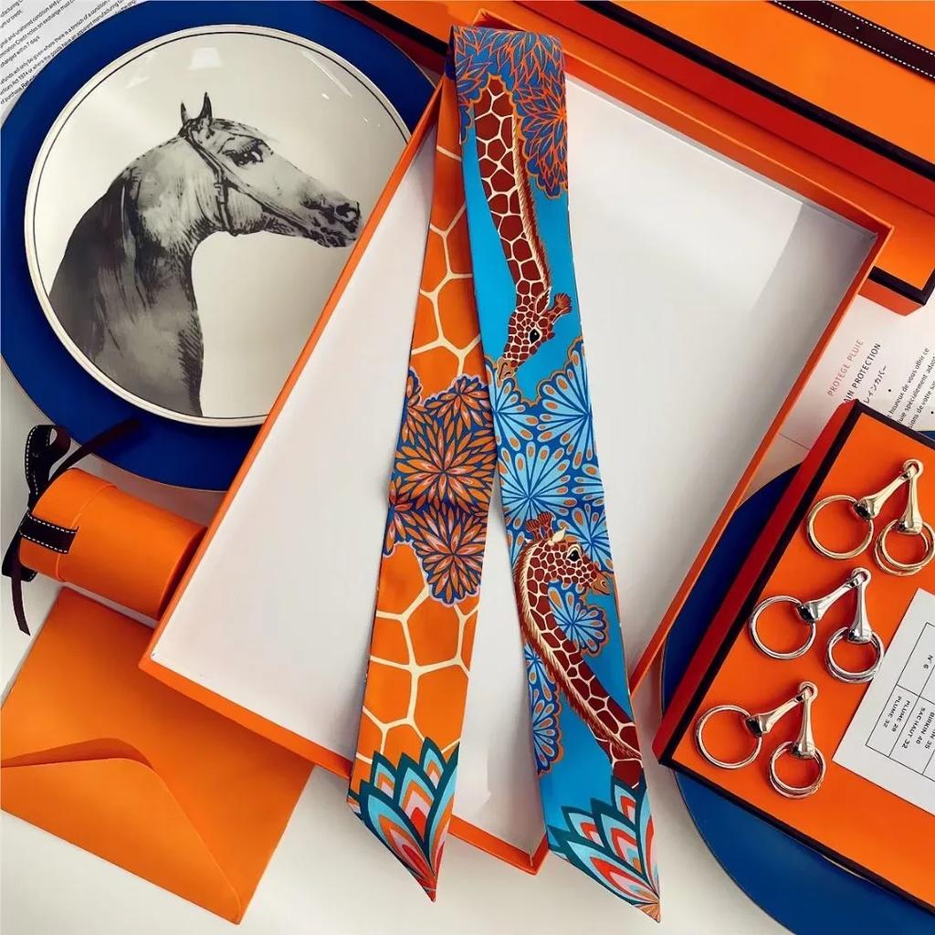 100% Mulberry Silk Ribbon Long Hair Bows Scarf Headscarf Fashion Hair Ties Ribbons Multifunctional Headband Bandana Hair