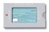 VICTORINOX Swiss Card Nail Care Ice Blue Transparent Glass Nail File with 13 Disaster Emergency Compact Scissors, Functions, Preparedness,
