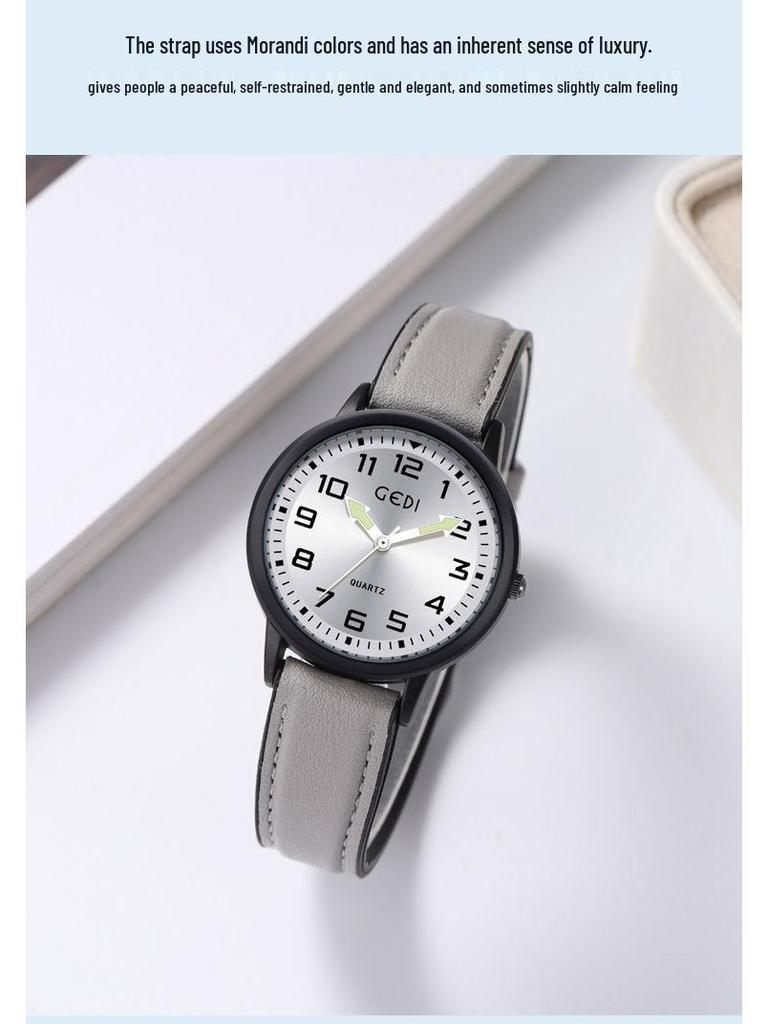 Gedi Creative Arrow Мужские светящиеся кварцевые водонепроницаемые часы