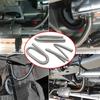 32mm 60/100/150cm Air Diesel Parking Heater Stainless Steel Exhaust Pipe Double-layer Exhaust Pipe Without Cap + 2 Clamps for Webasto Heater