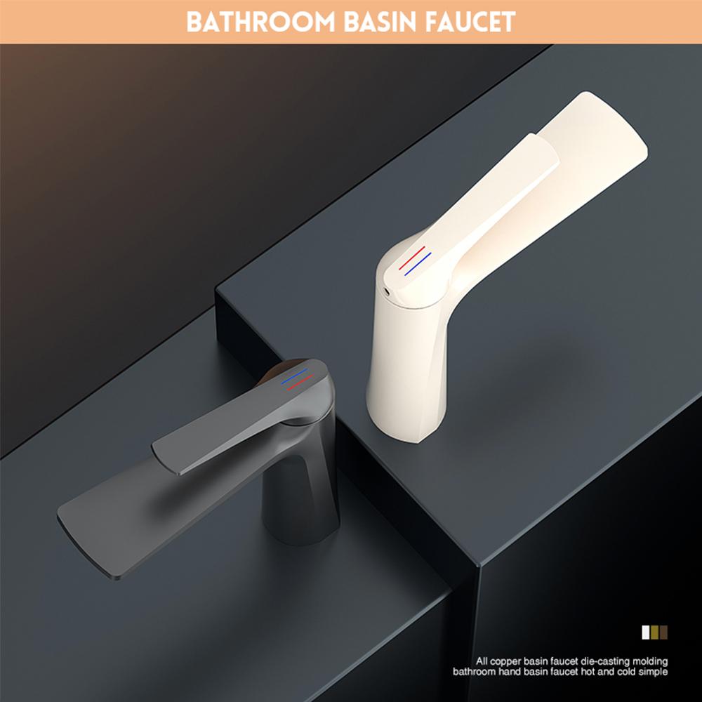 Black Bathroom Faucets Hot and Cold Mixer Faucets Vanity Bathroom Kitchen Deck Mounted Bathroom Sink Faucets 855992