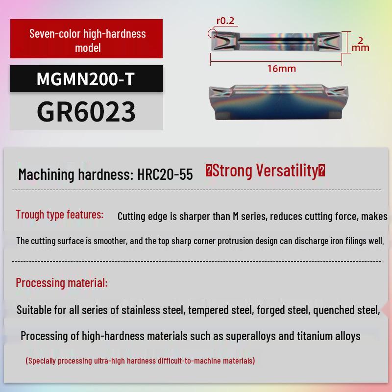 MGGN400/MGMN300/200 CNC Grooving and Parting Cutter Blade
