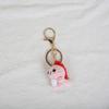 Cute Cartoon Small Dinosaur Pendant Animal Doll Knitting Keyring Crochet Keychains  Backpack