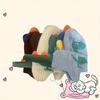 [Holiday Beanie] Lightweight White Acrylic Dinosaur Knit Beanie Hat | Holiday Themed Windproof Ear Protection for Ages 3-14 - Machine Washable