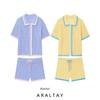 Araltay New Arrival Fashion Style Women's Fashion All-Match Knitting Polo Shirt Outwear Knitting Shorts Suit