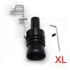 XL Black Turbo Sound Whistle - Universal Exhaust Pipe Simulator for Car Refit (Turbomuffler Device)