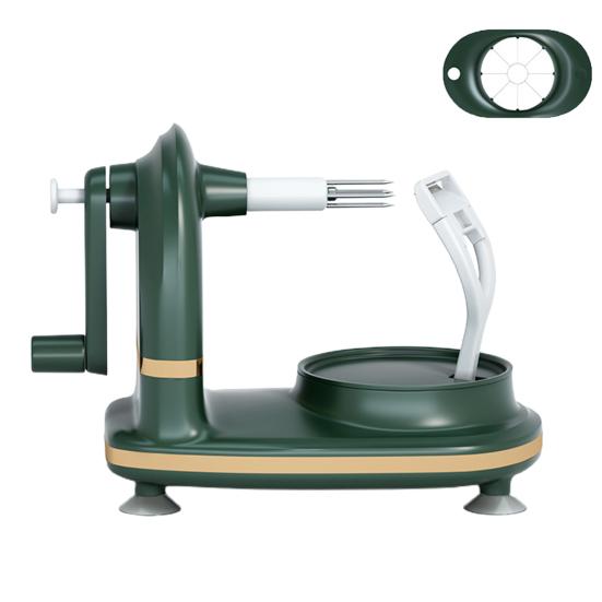 Изготовленный из прочного материала ABS+PC, этот овощечистка оснащен острыми лезвиями из нержавеющей стали, которые могут быстро тонко нарезать груши, не теряя при этом слишком много мякоти.