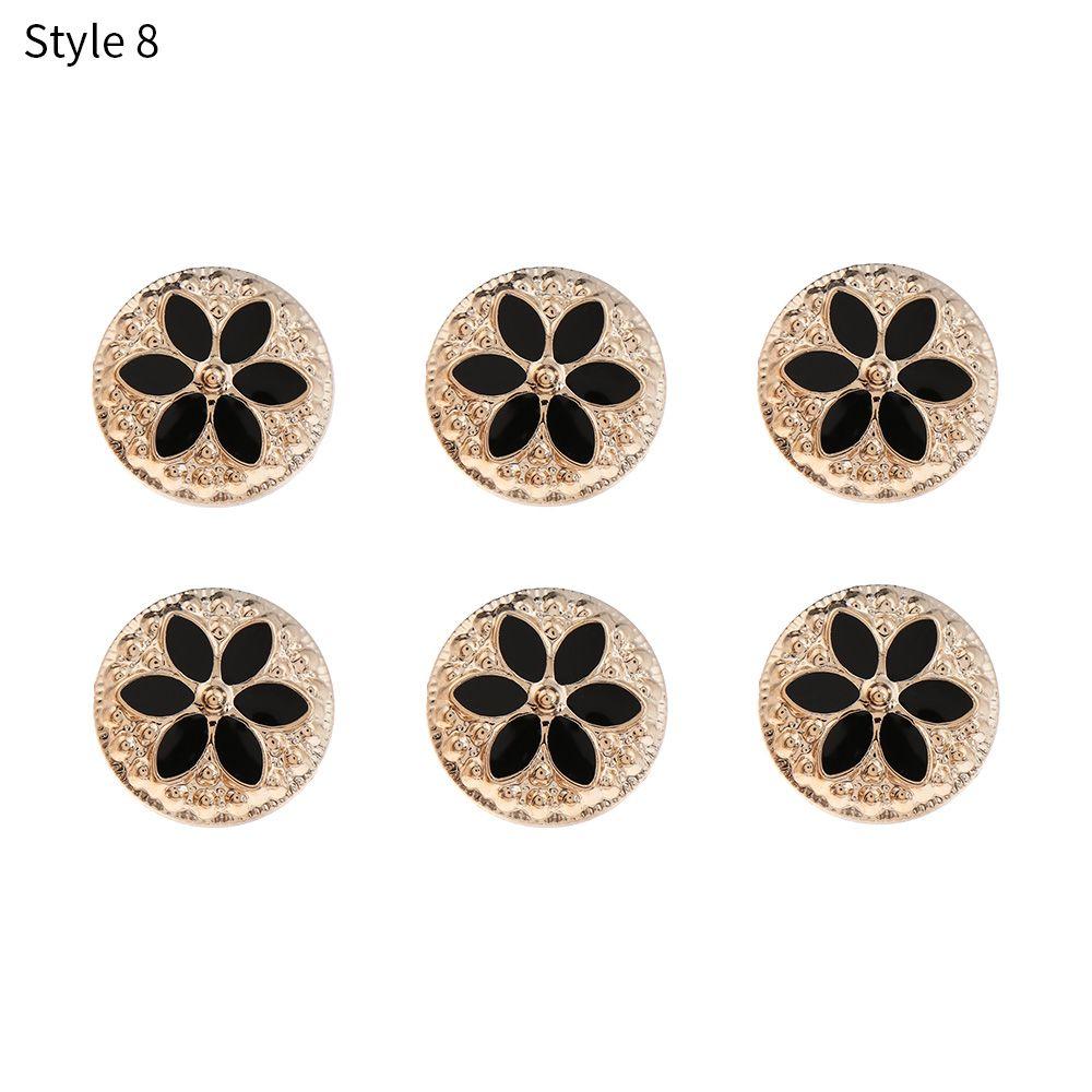 6PCS Clothing Crafts Decorative DIY Anti-exhaust Adjustable Coat Button Seamless buttons Detachable