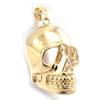 [K0150] - Gold Plated 'Skull' Pendant - 25x17x17 Mm