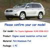 Передняя накладка на капот двигателя для Toyota Highlander Kluger XU40 2008~2013 Тепло-звукоизоляционный хлопковый коврик Звукоизоляционные чехлы Аксессуары