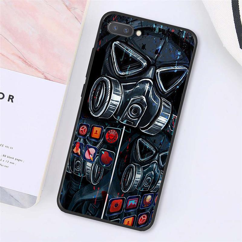 DJ Man Неоновая Маска Противогаз Мальчик Чехлы Для Телефонов Для Huawei Honor 7C 7A 8X 9X 8A 10i 20S 8C 8S 9A 9S 10X lite