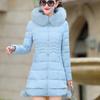 Women's Fashion Winter Long Coat Parka Jacket Cotton Padded Warm Down Coat Puffer Jacket Outerwear