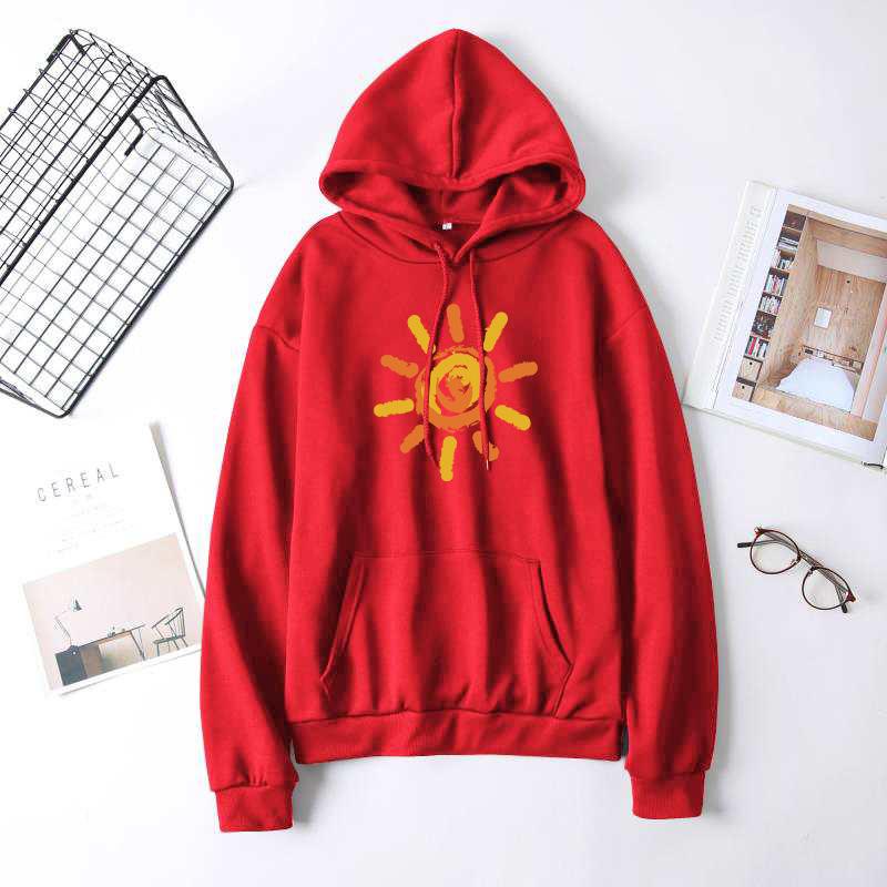 Women's Loose Oversize Hoodie for Autumn Winter Ladies Long Sleeved Fleece Casual Hooded Top