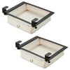 iMedia Storage Set of Installable Retrofit Space Installable Utilize Gap Sliding Storage White Under-Desk Boxes, 2, Drawers, Drawers, Table, Drawers,