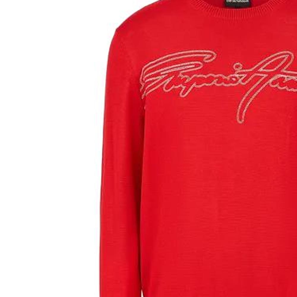 EMPORIO ARMANI Sweaters Men's Red Crew Neck Other 3R1MXN1-MEYZ1-0261