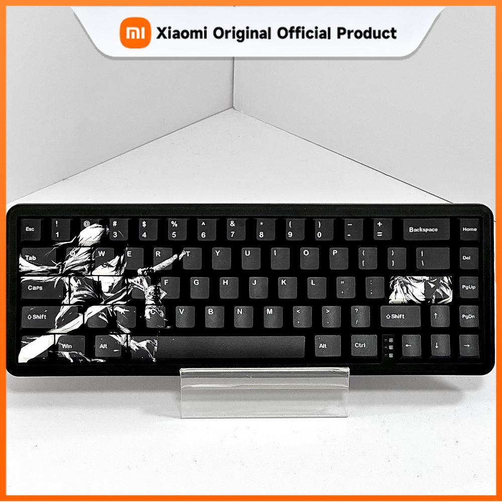 Xiaomi Набор колпачков для клавиатуры Черный Ночной Ниндзя PBT 83 клавиши Cherry Аниме Персонализированные черные колпачки для механических клавиатур с раскладкой 60/63/64/68