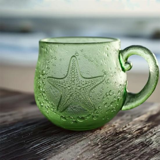 Кружка из смолы на морскую тематику, ручная работа, для кофе и чая, красочная, с градиентом, художественная, чашка-подарок, уникальная, для дома и офиса