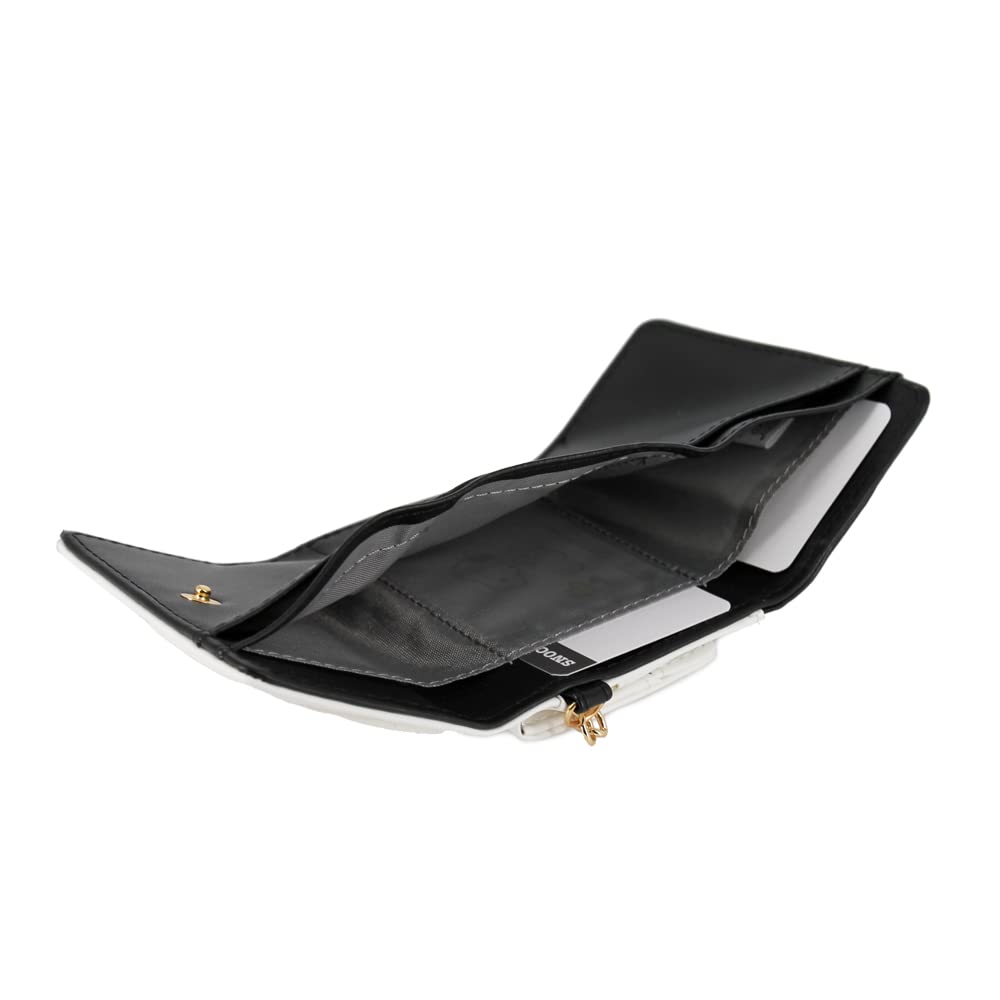 Мини-кошелек Sunart PEANUTS Snoopy Patch Series, белый, 1001, вырубной, в три сложения [SNP WH]