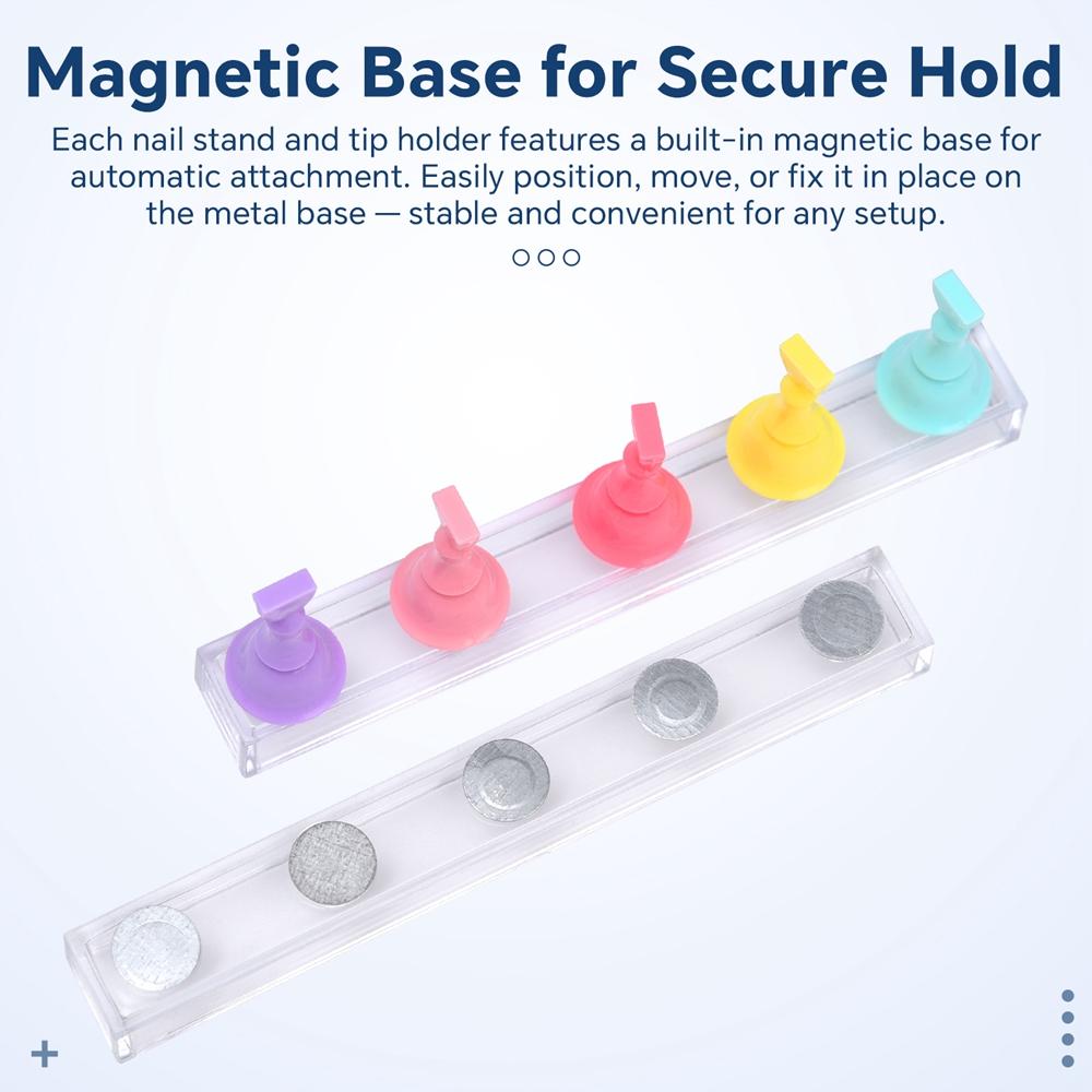 5 шт./упак. шахматный магнитный держатель для ногтей набор подставок для гель-лака инструменты для накладных ногтей подставка для практики нейл-арта