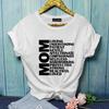 Женская футболка большого размера Y2K MOM Женская модная футболка MOM Летние топы