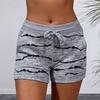 Women's Summer Beach Shorts Casual Elastic Drawstring Sports Bottom Mid-Waist Yoga