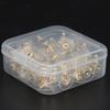 100pcs Earring Torus Plastic Earring Backs Gold With Pad Pierced Earring Backing Soft Clear Earring Backing Stoppers Posts