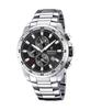 Sport Chronograph Stainless Steel Black Dial Quartz F20463-4 100M Men's Watch