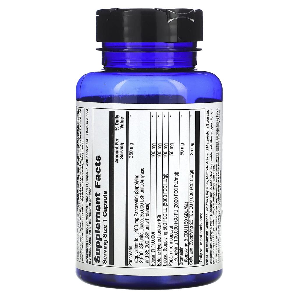 Nature's Life Enzyme Aid, Digestive, 100 Capsules