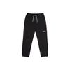 Letter Print Drawstring Knit Sports Pants Men Bottoms Black VN0008XTBLK