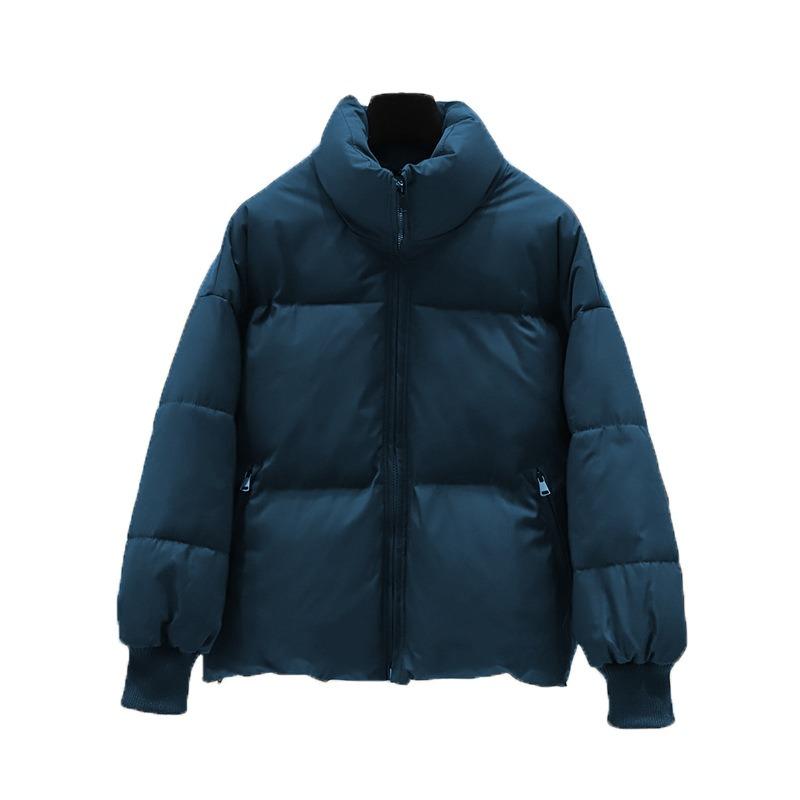 Зимняя хлопковая одежда Женская короткая короткая короткая мужская новая пуховая хлопковая студенческая куртка с воротником-стойкой Хлебная куртка